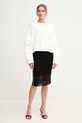 Pinko bluza bawełniana 104281.A2D3 biały SS25