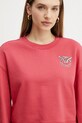Pinko felpa in cotone rosa 102827.A2G8