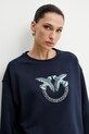Pinko hanorac de bumbac bleumarin 100534.A2G8