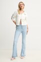 Pinko bluza bawełniana 104622.A2CV biały SS25