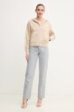 Pinko bluza bawełniana 104622.A2CV beżowy SS25