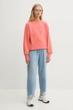 Pinko felpa in cotone 104618.A2DC rosa SS25