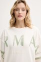 Armani Exchange felpa in cotone beige XW000495.AF12739