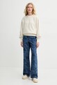 A.P.C. felső sweat ethan - GOTS COHGT.M27975 bézs SS25