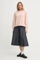 Marc O'Polo hanorac de bumbac 502407354033 roz SS25