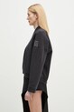 MM6 Maison Margiela hanorac de bumbac S52GU0239 negru SS25
