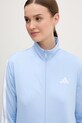 Кофта adidas W 3S TT TRIC блакитний JD4518