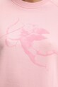 Памучен суичър Fiorucci Cupid Print Slim Fit Sweatshirt W02SPSCR327CJ01PN02 розов