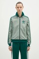 Mikina adidas Originals Clastic Tracktop nášivka tyrkysová JC5809
