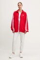 adidas Originals bluză Oversized Tracktop JD3393 rosu AW25