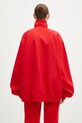 Îmbrăcăminte adidas Originals bluză Oversized Tracktop JD3393 rosu