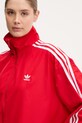 adidas Originals bluză Oversized Tracktop rosu JD3393