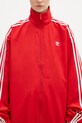 Mikina adidas Originals Oversized Tracktop červená JD3393