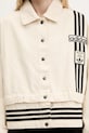 adidas Originals geacă jeans Denim Track Top JD5617 bej