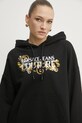 Хлопковая кофта Versace Jeans Couture чёрный 78HAIC05.CF00C