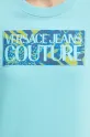 Бавовняна кофта Versace Jeans Couture 78HAIE04.CF00E бірюзовий