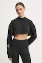 adidas by Stella McCartney bluza dresowa TrueCasuals bawełna czarny IJ0565