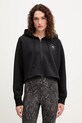 Μπλούζα adidas by Stella McCartney με κουκούλα μαύρο JD8107