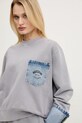 Памучен суичър Moschino Jeans сив 1709.3228