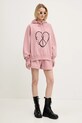 Moschino Jeans felpa in cotone 1708.3228 rosa SS25