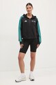 Βαμβακερή μπλούζα adidas x Mercedes JV5436 μαύρο SS25