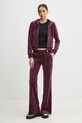 Juicy Couture bluza JCAP176EU burgundia SS25