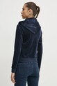 Ρούχα Βελούδινη μπλούζα Juicy Couture JCWAS125302 σκούρο μπλε