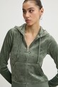 Βελούδινη μπλούζα Juicy Couture πράσινο JCWAS125302