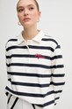 Pepe Jeans hanorac de bumbac RHONDA alb PL581491
