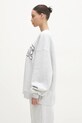 Rotate bluza bawełniana 1134271473 szary SS25