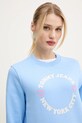 Tommy Jeans bluza niebieski DW0DW21770