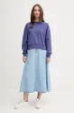 United Colors of Benetton felpa in cotone 3UNID109A blu navy AW25