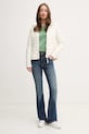 United Colors of Benetton hanorac de bumbac 3UNID109A verde AW25