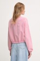 Oblečenie Bavlnená mikina United Colors of Benetton 39BLD109O ružová