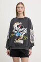 Desigual hanorac de bumbac MINNIE imprimeu gri 25SWSK25