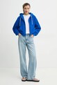 American Vintage bluza bawełniana BOBY03FE25 niebieski SS25