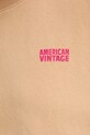 American Vintage bluză IZU03AE25 bej