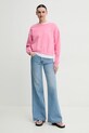 American Vintage bluza IZU03AE25 różowy SS25