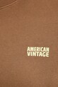 American Vintage bluză IZU03AE25 maro