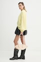 Vlněný svetr American Vintage NEN18CE25 žlutá SS25