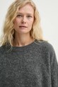 American Vintage sweter wełniany szary VITO18EE25