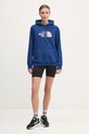 The North Face bluză Drew Peak NF0A89EHB4O1 bleumarin SS25