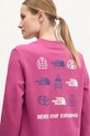 Bavlněná mikina The North Face Outdoor Graphic růžová NF0A8C246EO1