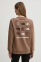 The North Face hanorac de bumbac Outdoor Graphic print maro NF0A8C246IH1