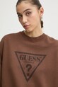 Bavlnená mikina Guess Originals hnedá W5RQ14.K68I1