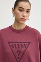 Bavlnená mikina Guess Originals burgundské W5RQ14.K68I1