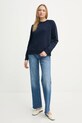 Bavlněná mikina ZADIG&VOLTAIRE JWSS01605.404 námořnická modř SS25