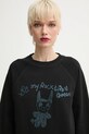 ZADIG&VOLTAIRE hanorac de bumbac negru JWSS01650.11