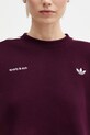Mikina adidas Originals x Sporty & Rich Sweatshirt burgundské JN5321