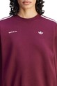 adidas Originals felpa x Sporty & Rich Sweatshirt JN5321 granata SS25